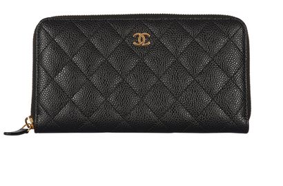 Chanel Gusset Long Zip Wallet, &pound;495, Front view
